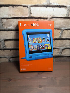 Amazon Fire HD 8 Kids tablet with Kids-Case, Ages 3-5, 32GB Blue, Newest Model